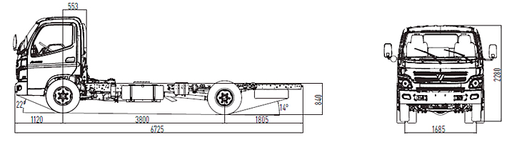 Технические характеристики Foton Aumark BJ 1061